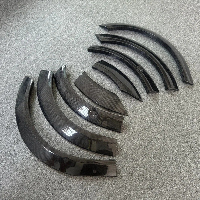 Used for  Model X Modification TOPCAR Style Carbon Fiber Wheel Arch Mudguard Wide Body External Packaging Body Kit
